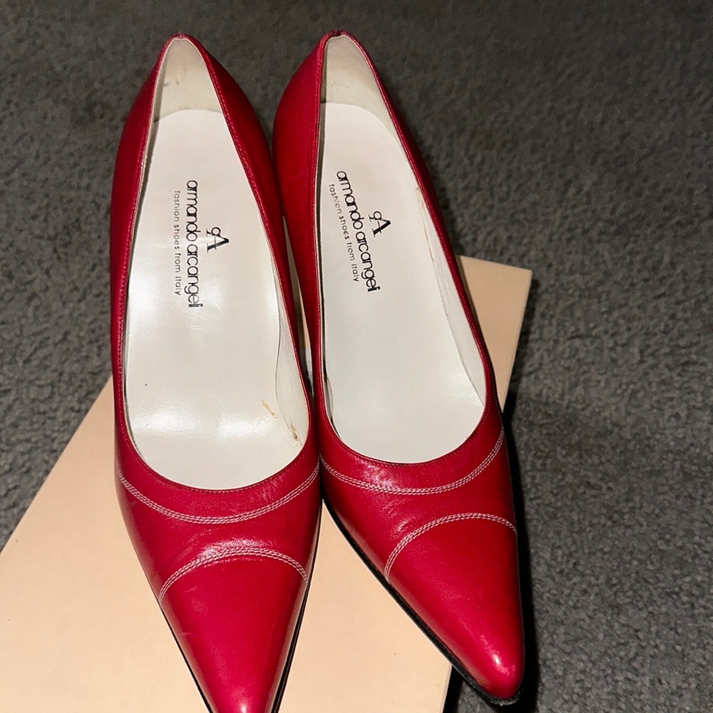 Red heels from Italy